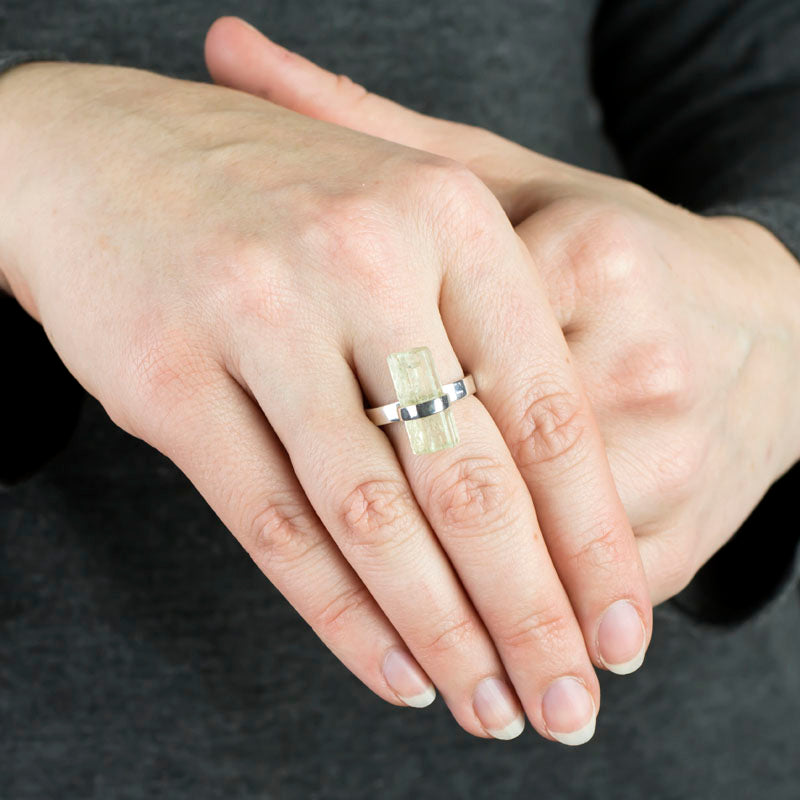 Aquamarine Ring on model