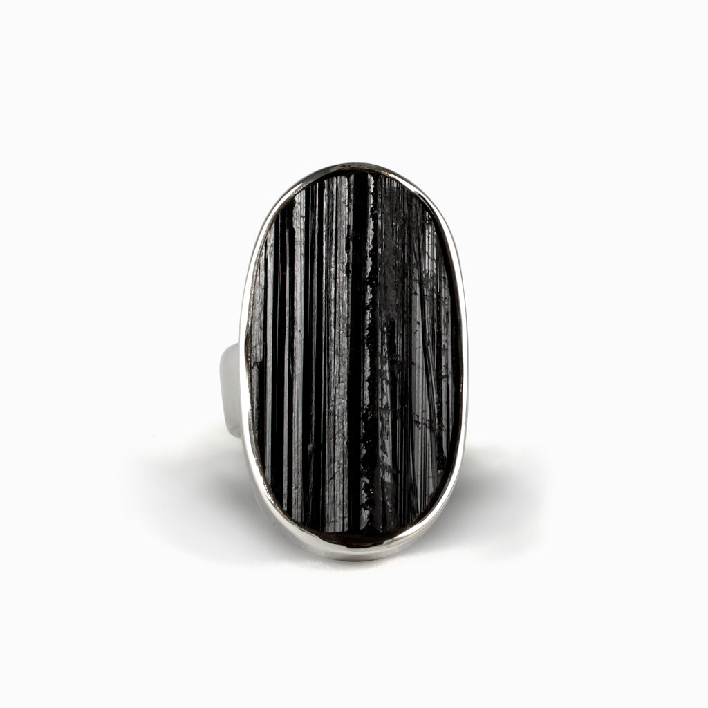 Black Tourmaline Ring Made in Earth