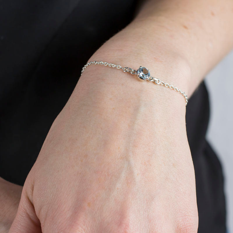 BLUE TOPAZ BRACELET on Model