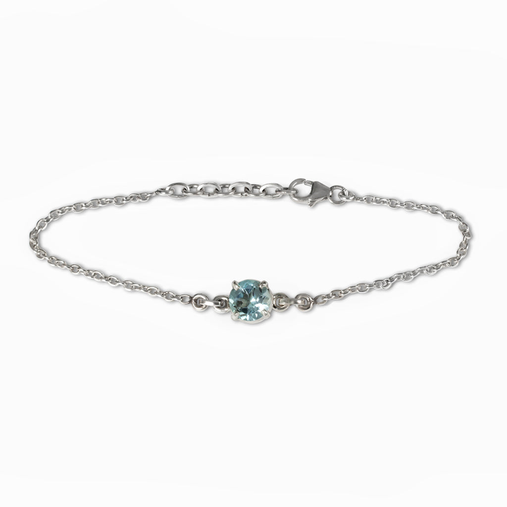BLUE TOPAZ BRACELET DECEMBER BIRTHSTONE MADE IN EARTH