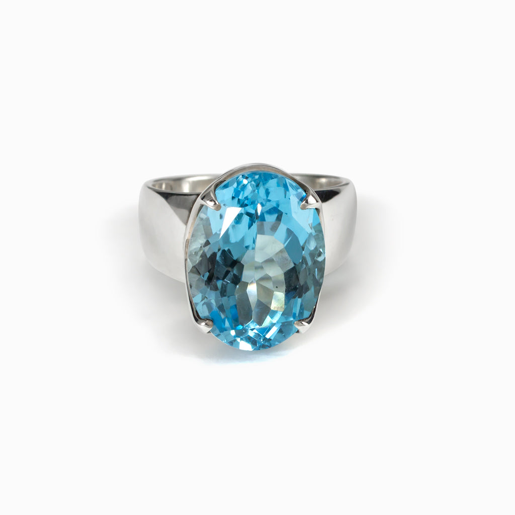 Blue Topaz Ring Made in Earth