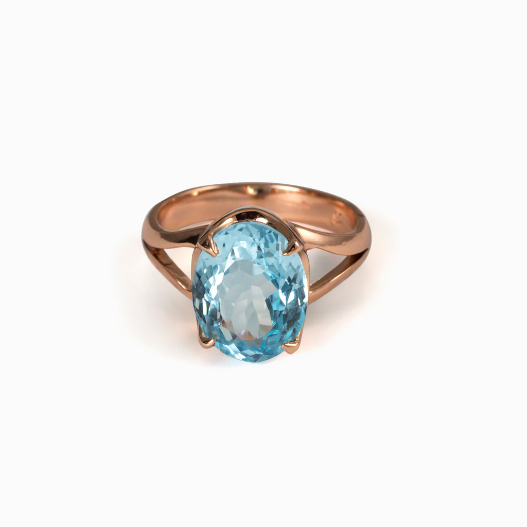 Blue Topaz Ring Made in Earth