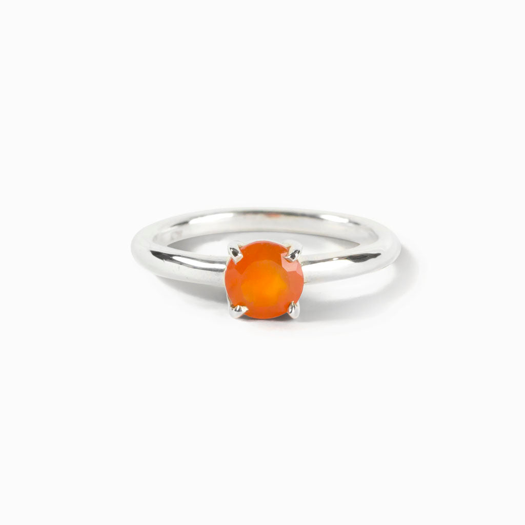Carnelian Orange Ring Made in Earth