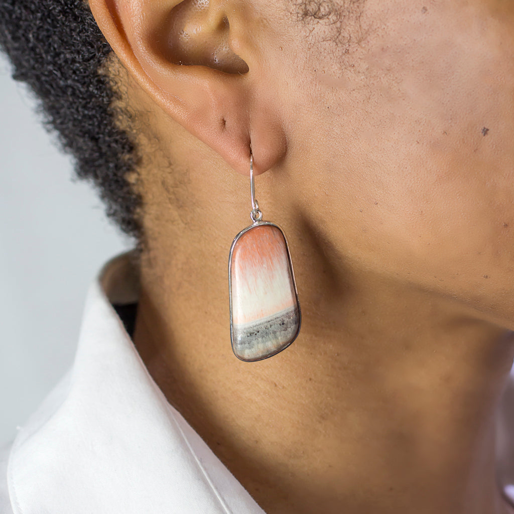 Celestobarite Drop Earrings on Model