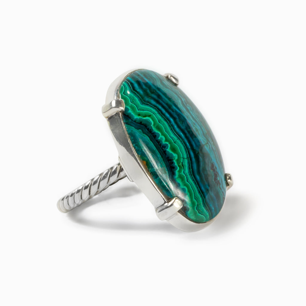 Chrysocolla Malachite Ring