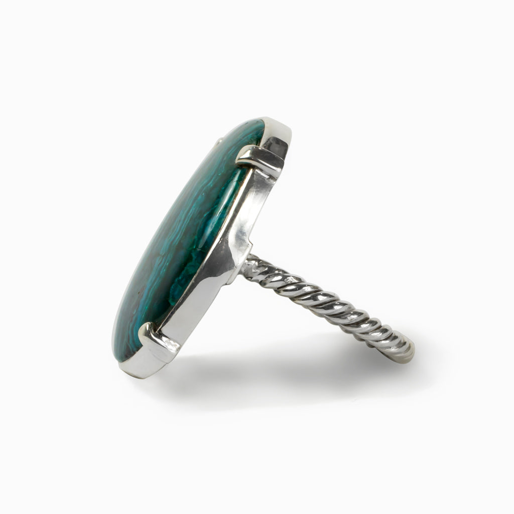 Chrysocolla Malachite Ring