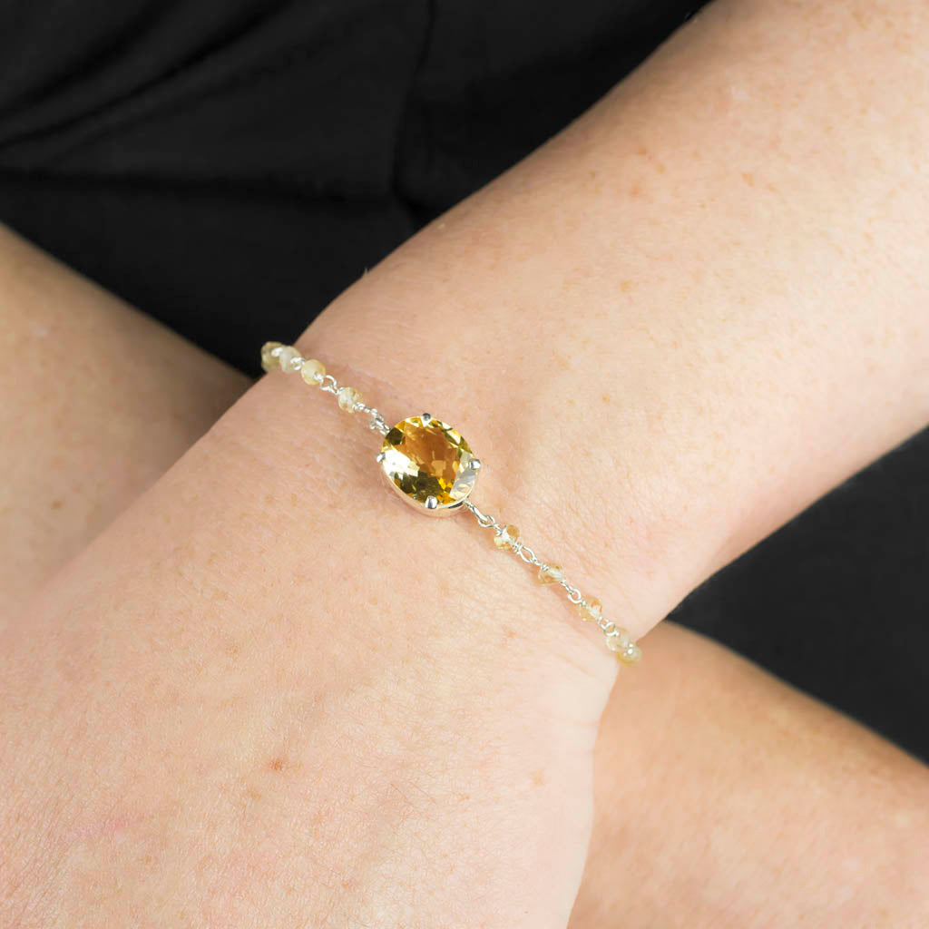 Citrine Bracelet on Model