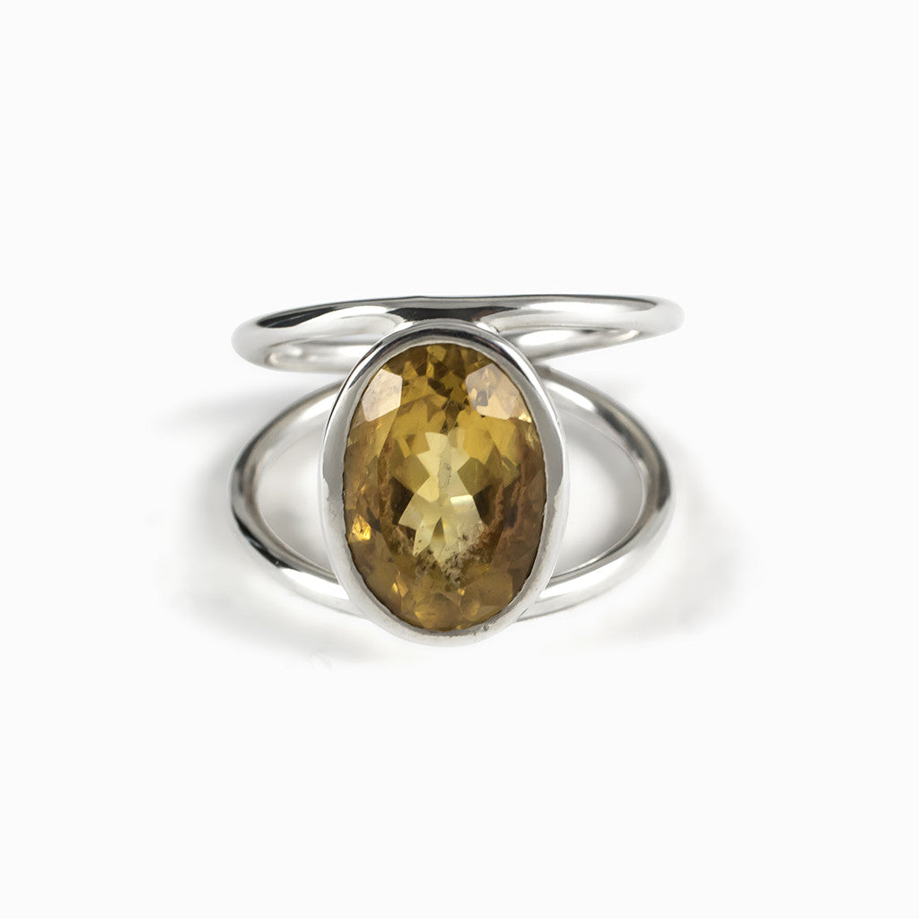 Yellow Citrine Ring Made in Earth