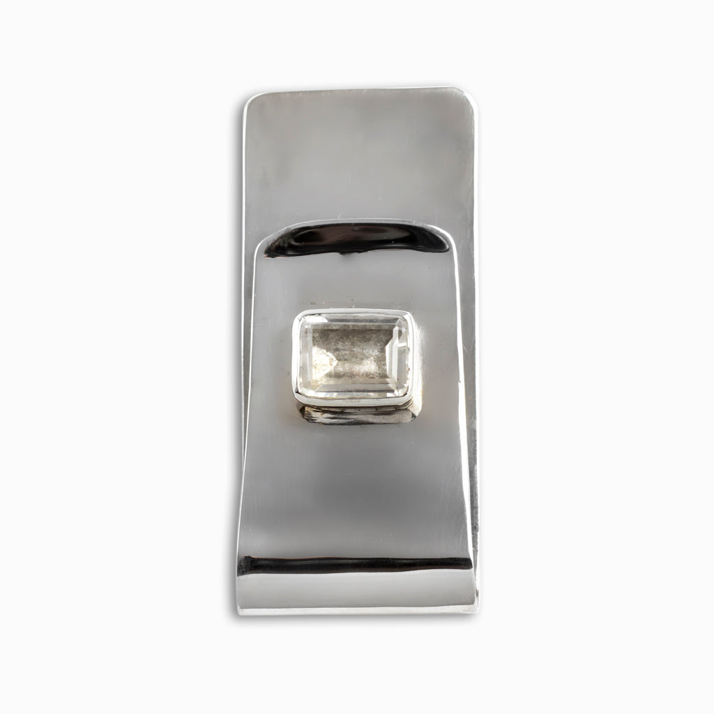 Clear Quartz Money Clip