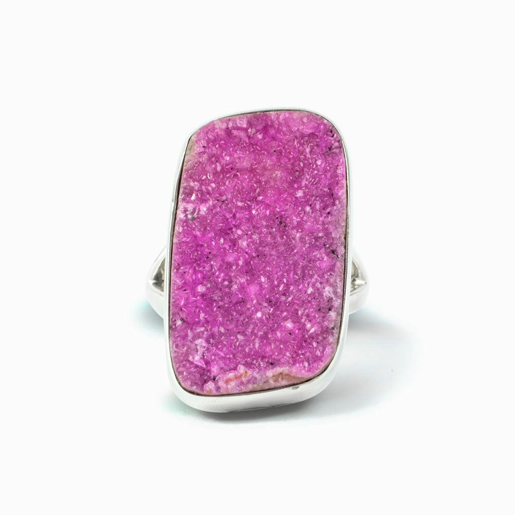 Cobaltian Calcite Bright pink Ring