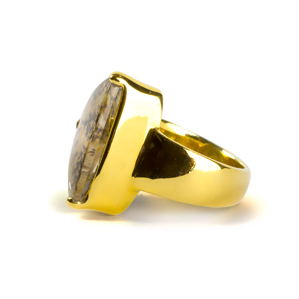 Dendritic Quartz Ring