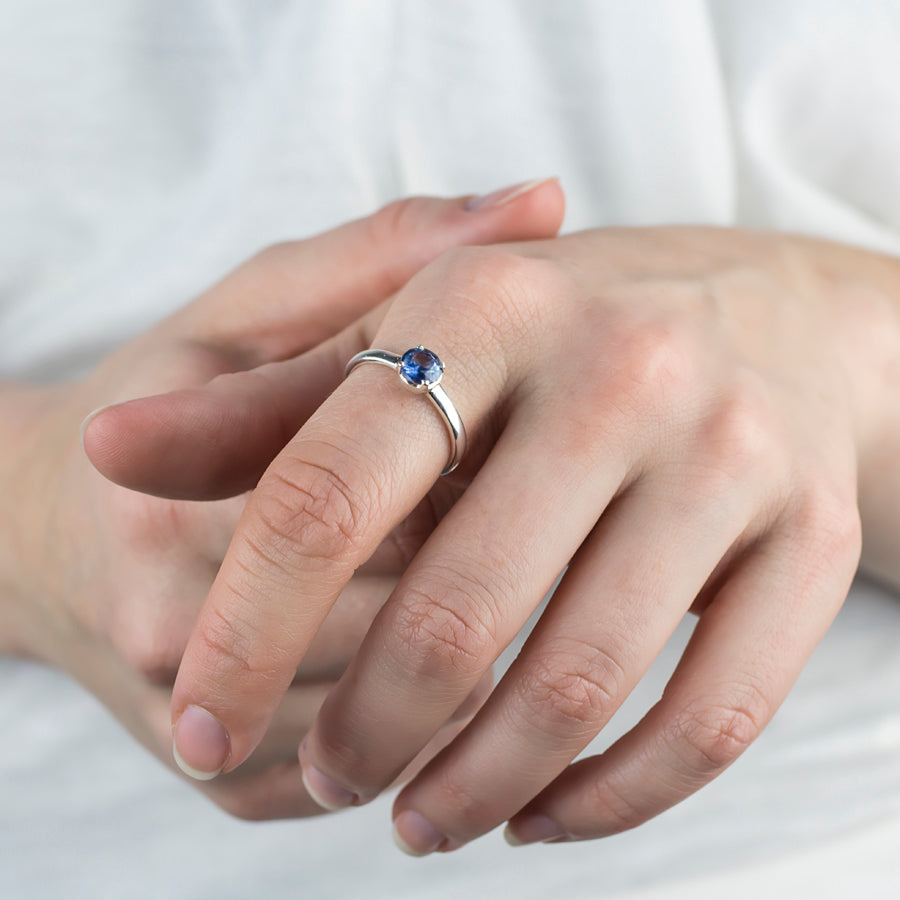 Kyanite Ring on Model