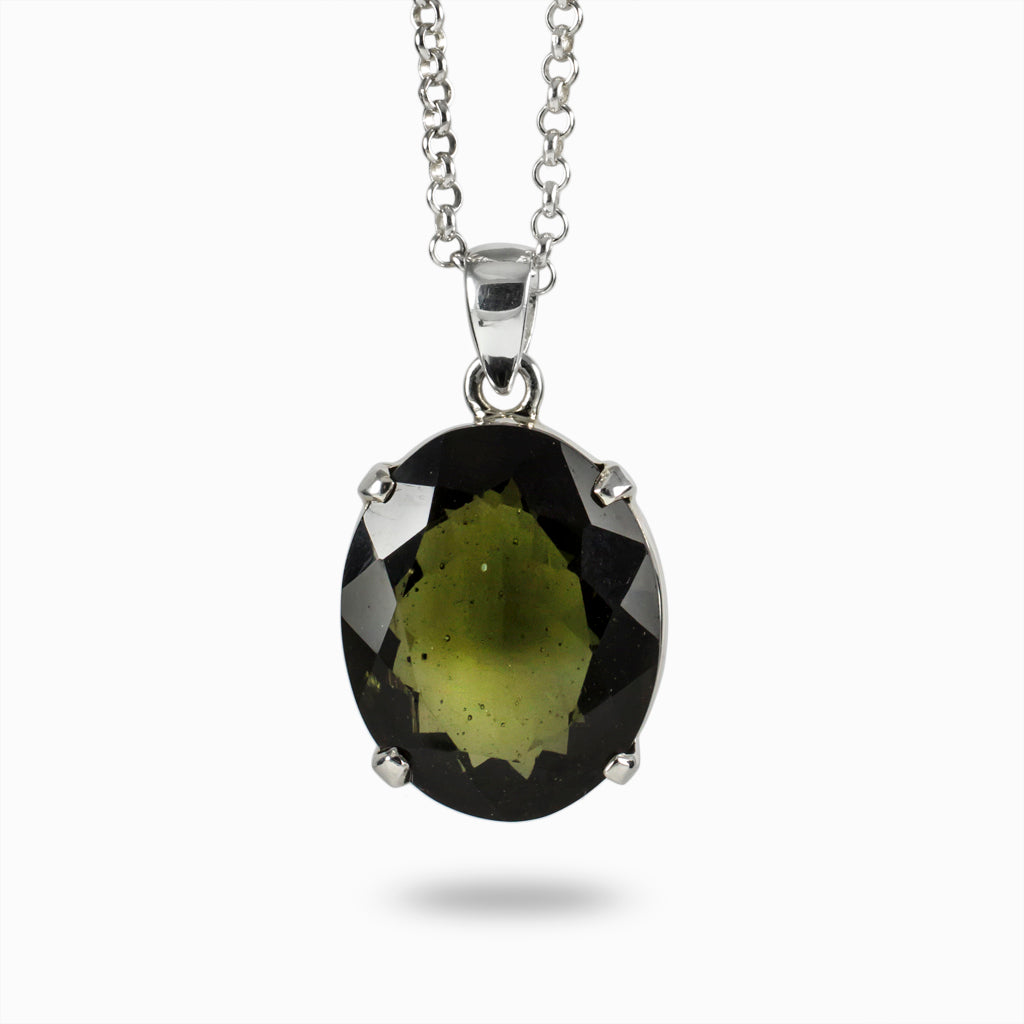 Moldavite Necklace Made In Earth US - Main Image