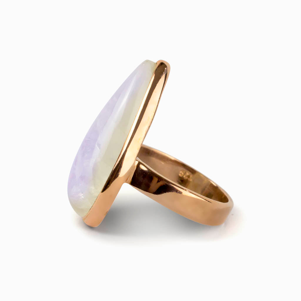 Rainbow Moonstone Ring