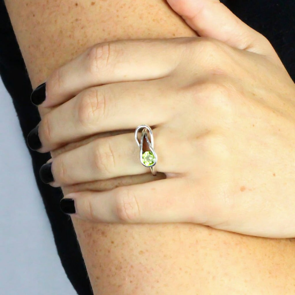 Peridot Ring on Model