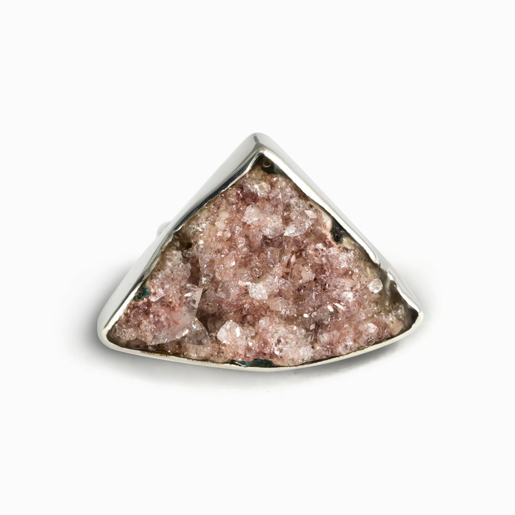 Pink Apophyllite ring