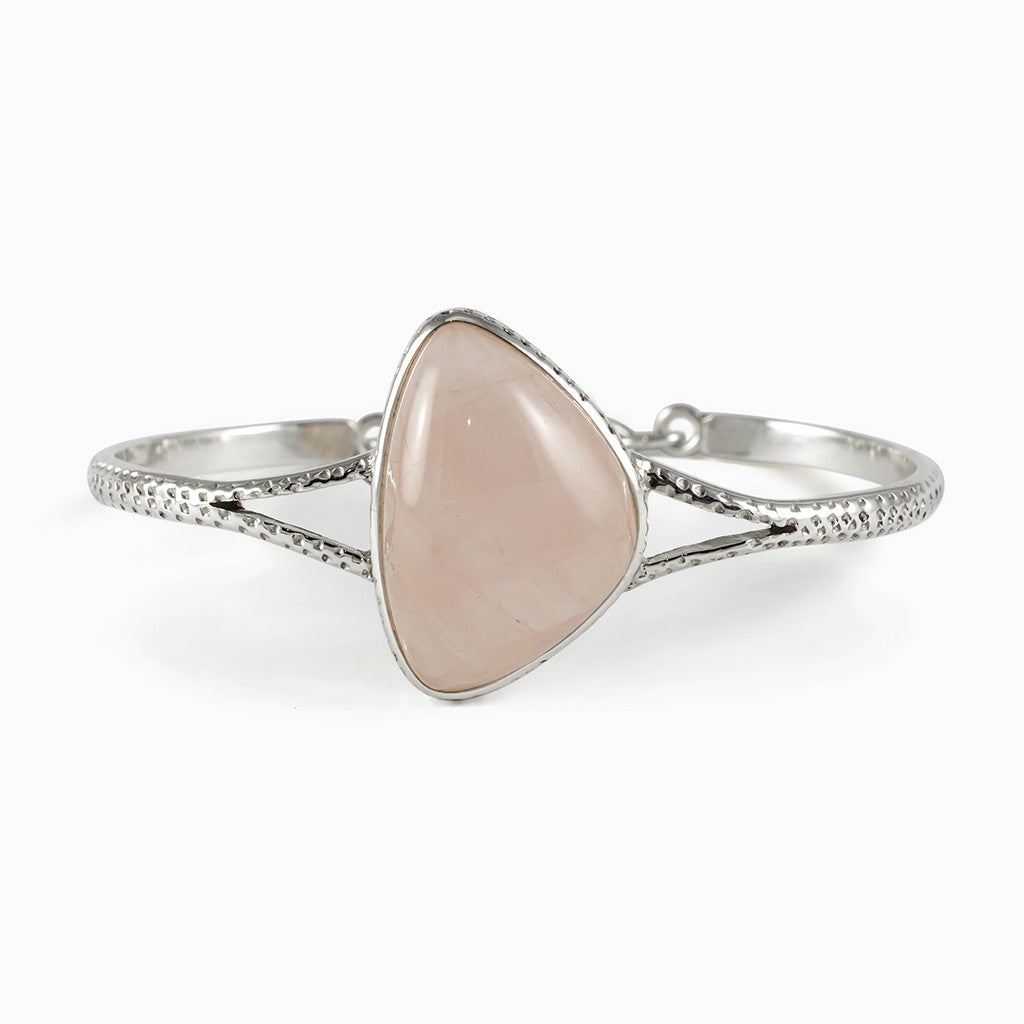 Rose Quartz Bracelet bangle Made In earth