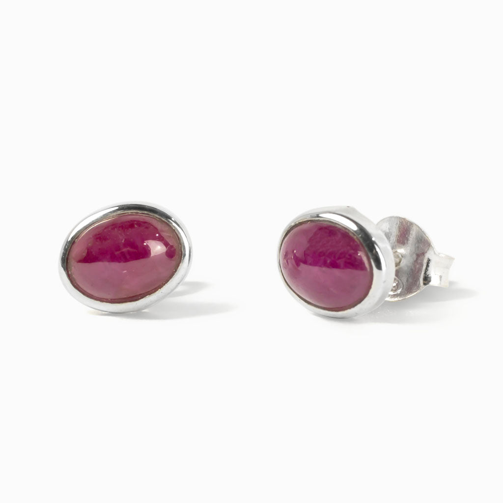 Ruby Stud Earrings Made In Earth