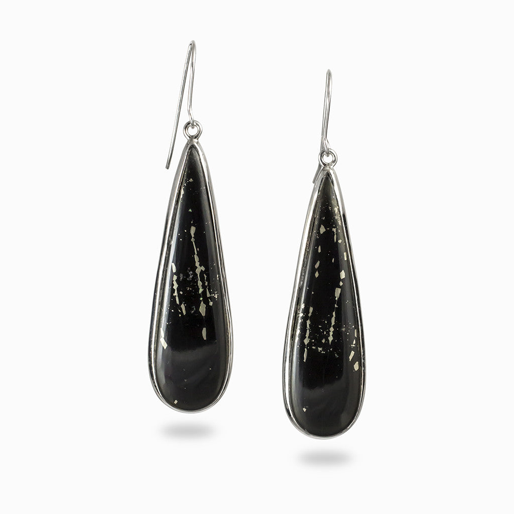 Swiss Pyrite Drop Earrings Made In earth
