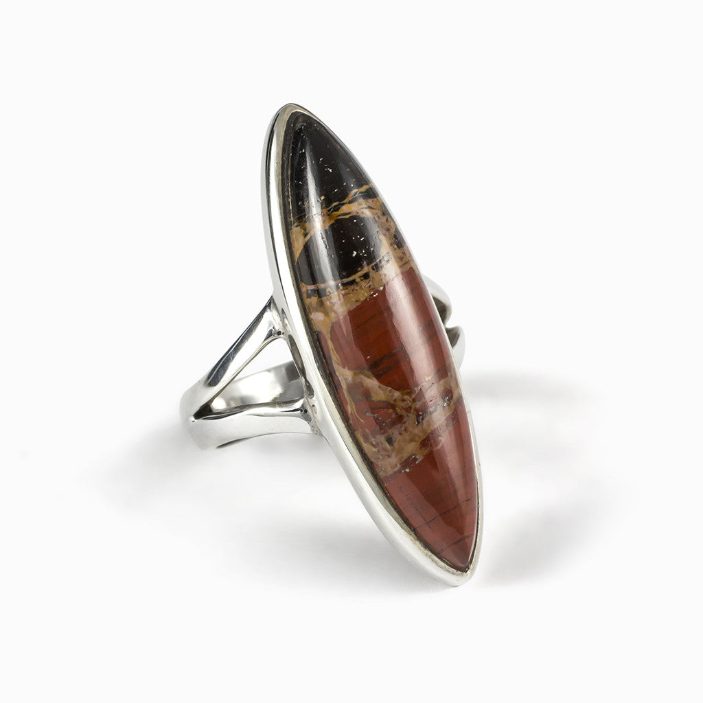 Tire Track Jasper Ring