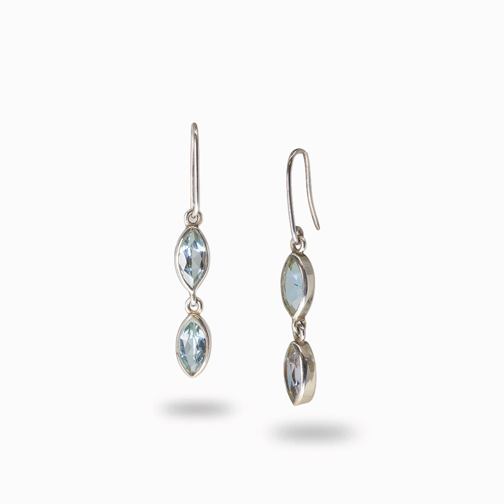 Blue Topaz Earrings