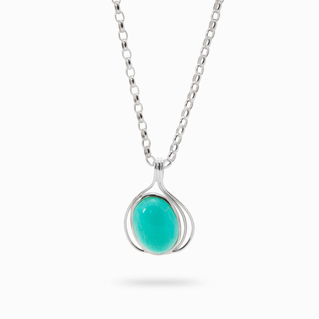 CABOCHON AMAZONITE NECKLACE 