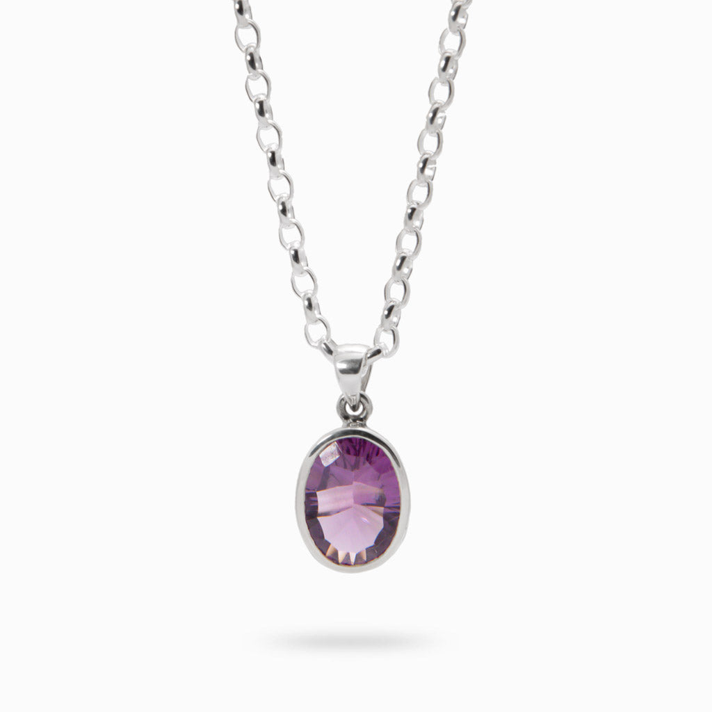 AMETHYST FACET NECKLACE