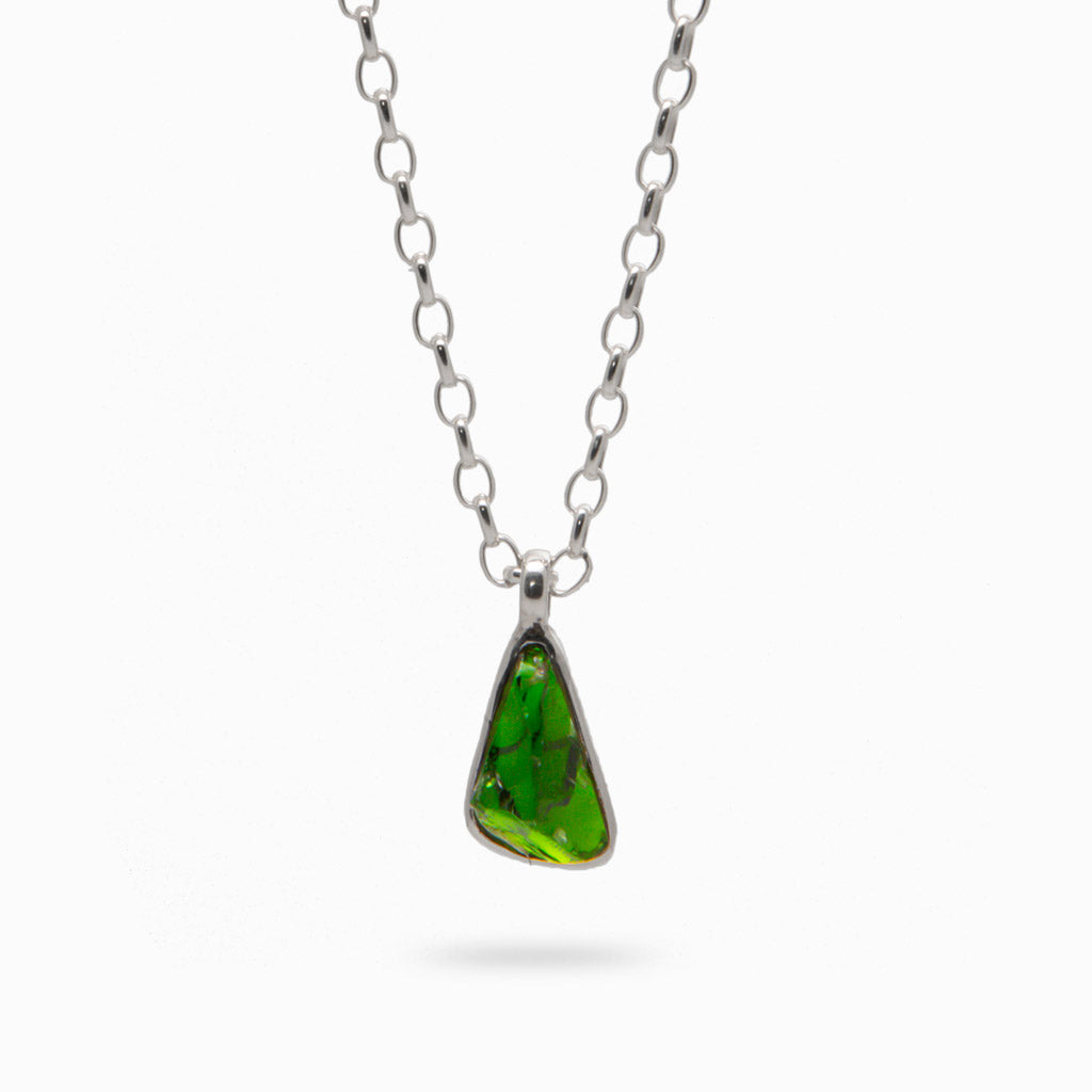 RAW CHROME DIOPSIDE NECKLACE