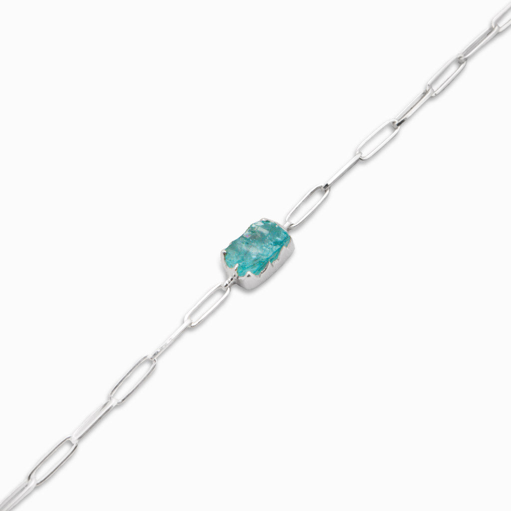 RAW AQUAMARINE BRACELET