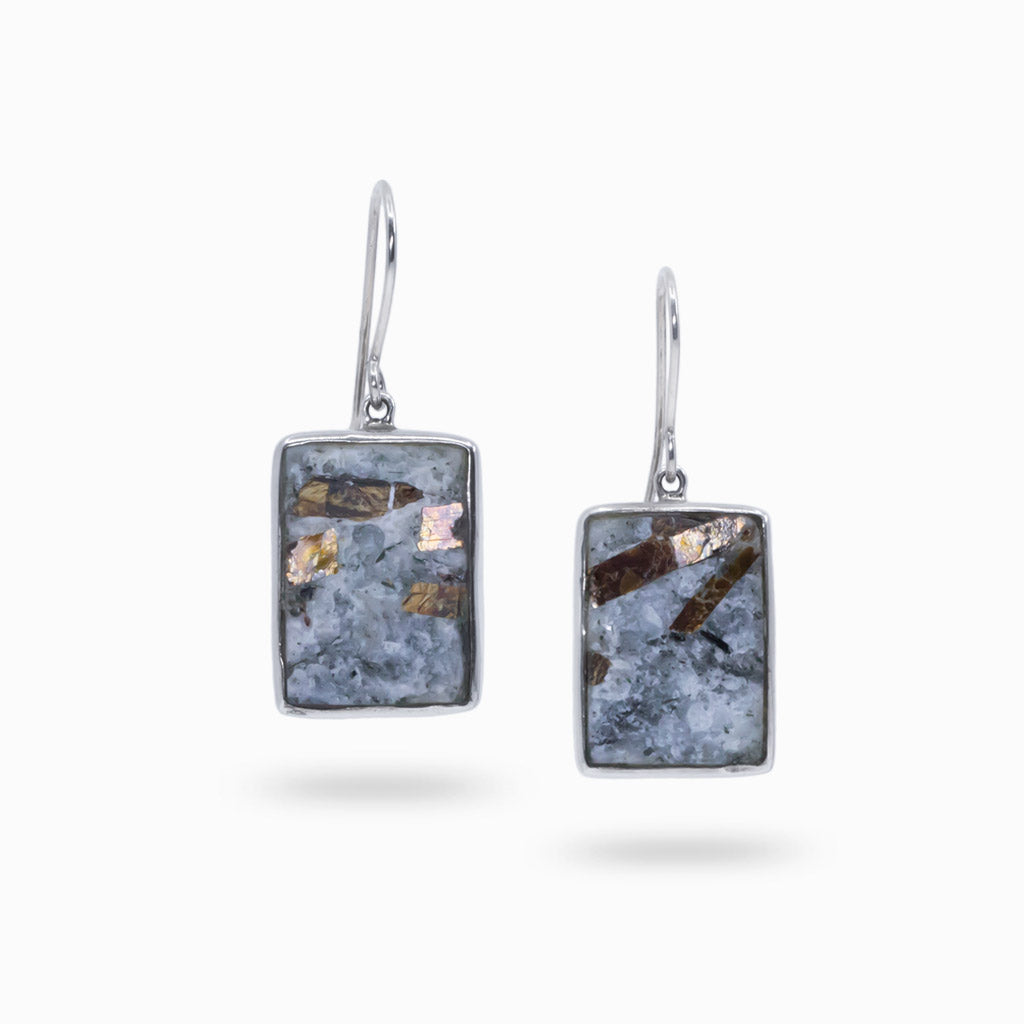 Astrophyllite earrings