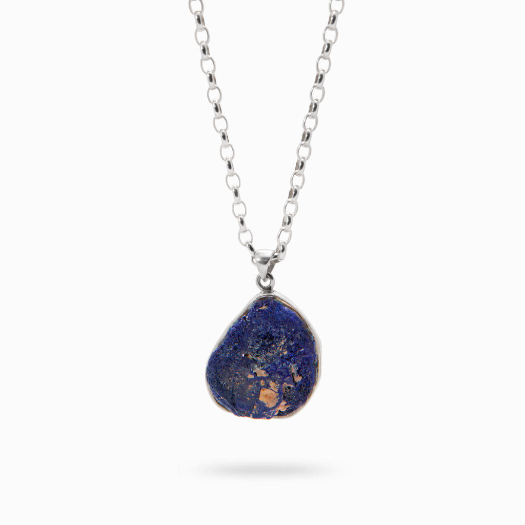 RAW AZURITE NECKLACE