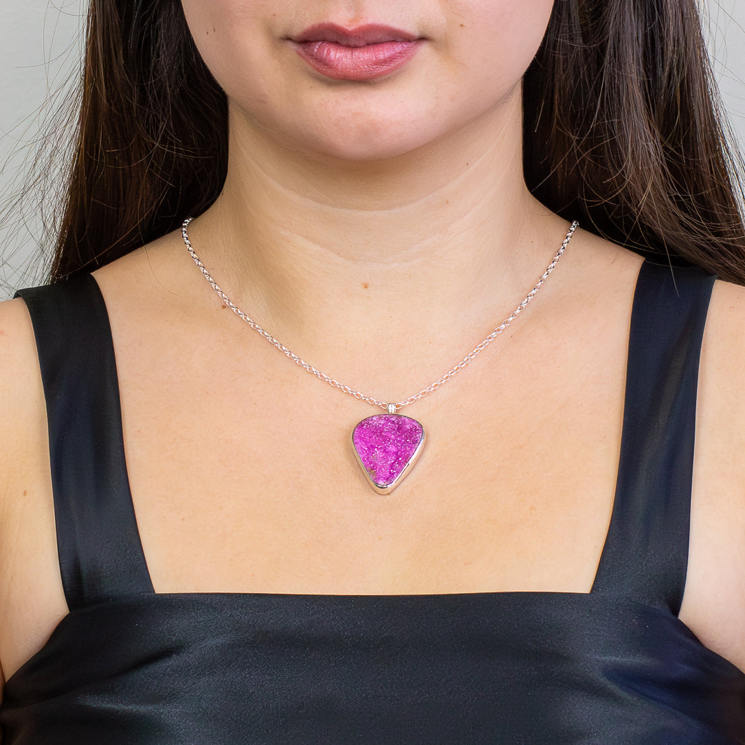 Cobaltian Calcite Necklace