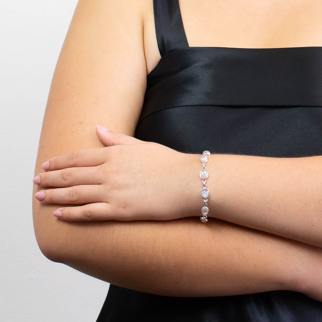 Rainbow Moonstone Bracelet