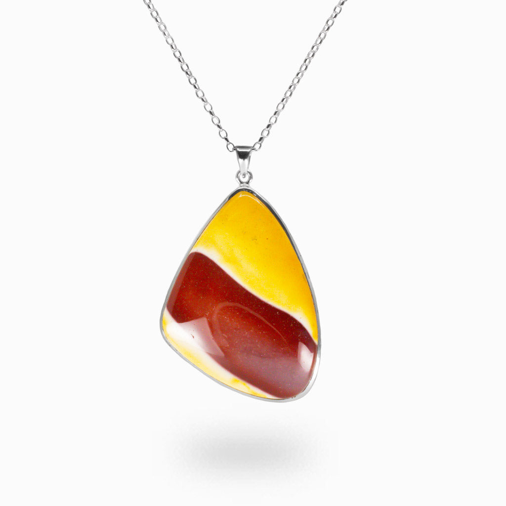 mookaite jasper cabochon necklace sterling silver australian mookaite earth tone gemstone pendant