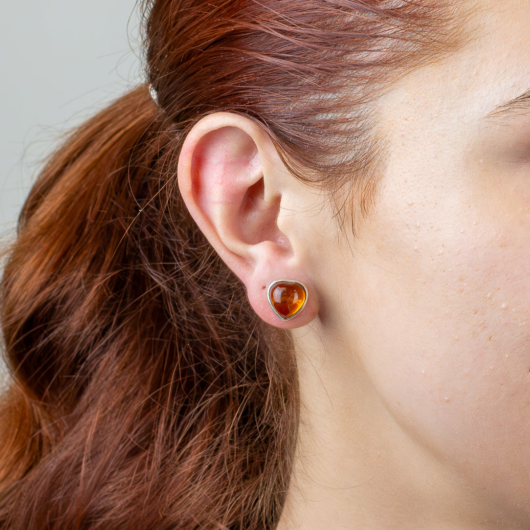 Amber Stud Earrings