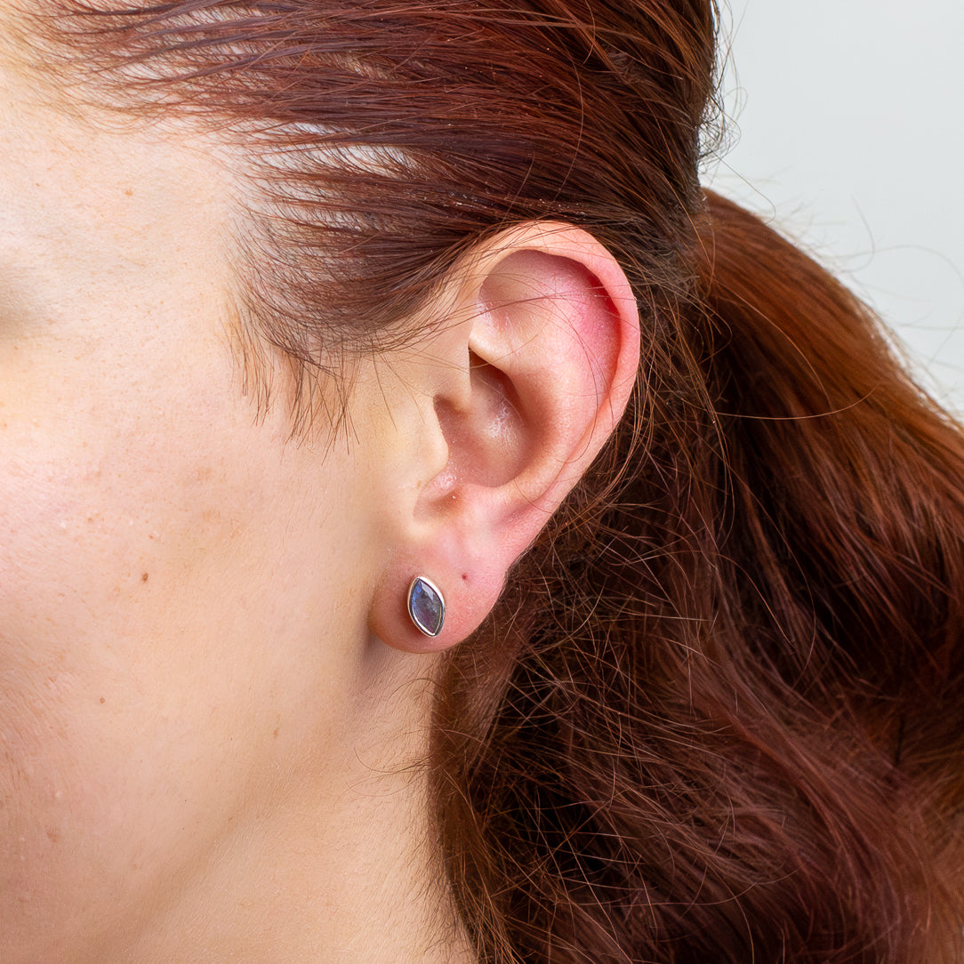Labradorite Stud Earrings