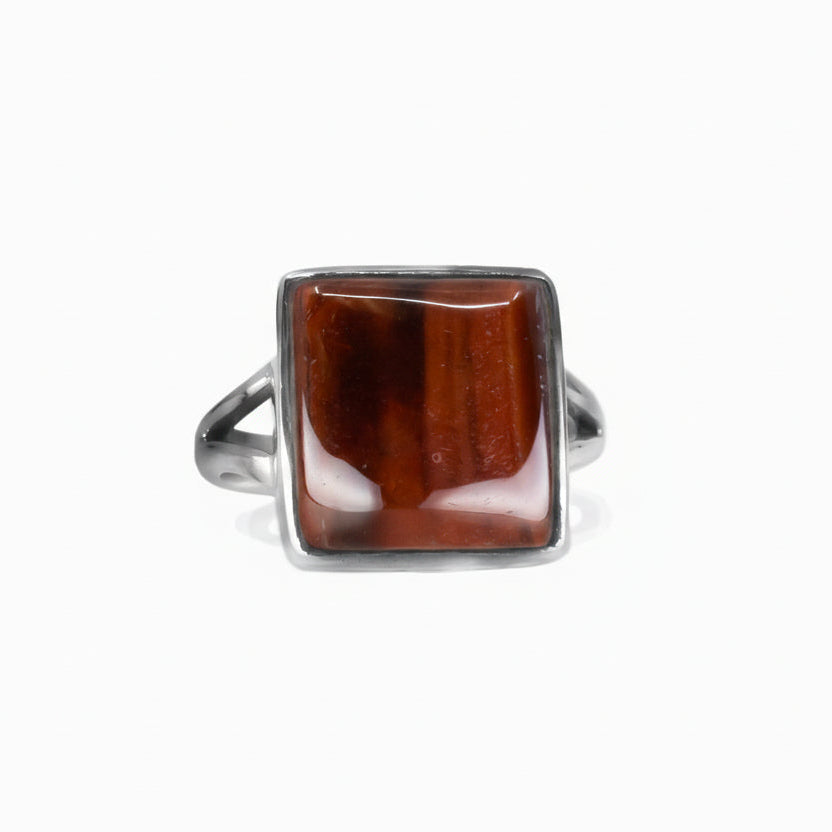 CABOCHON TIGER EYE CAB RED MADE IN EARTH