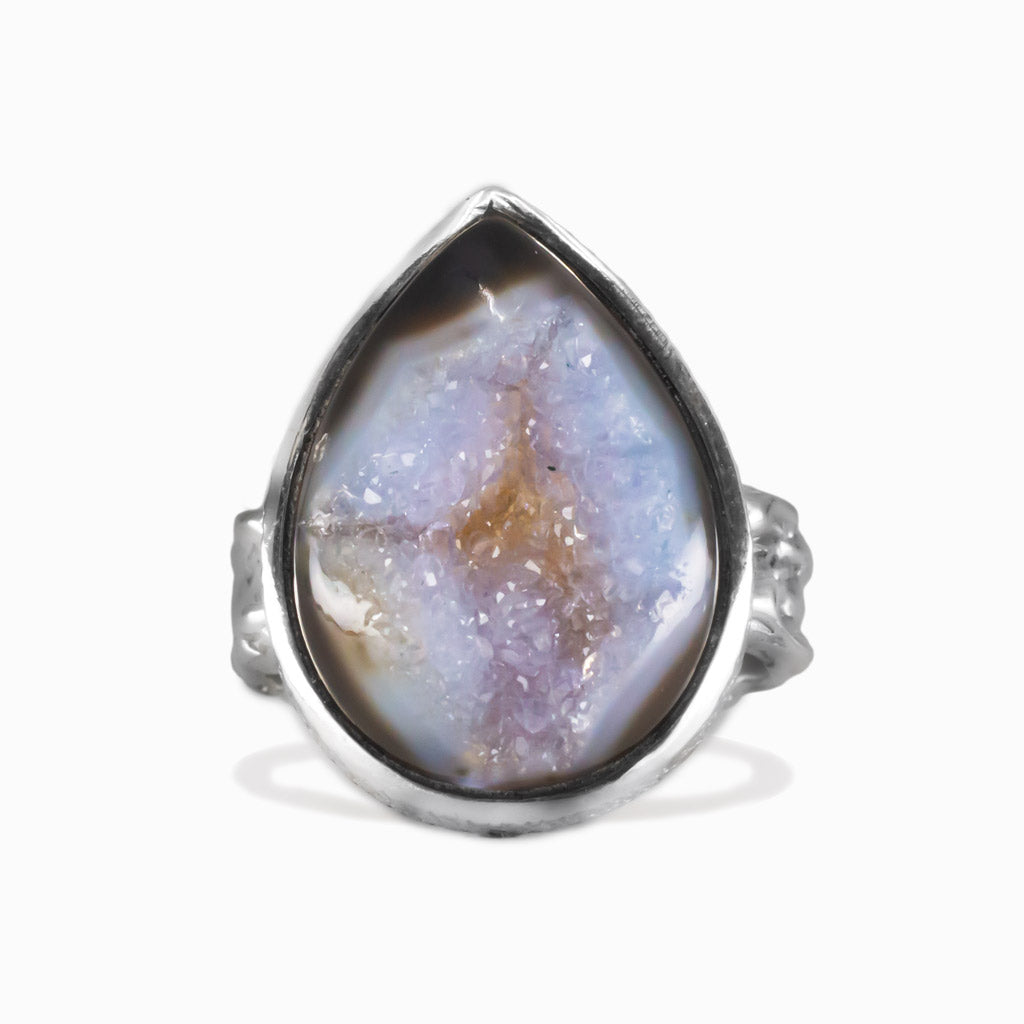 Agate Druzy Ring