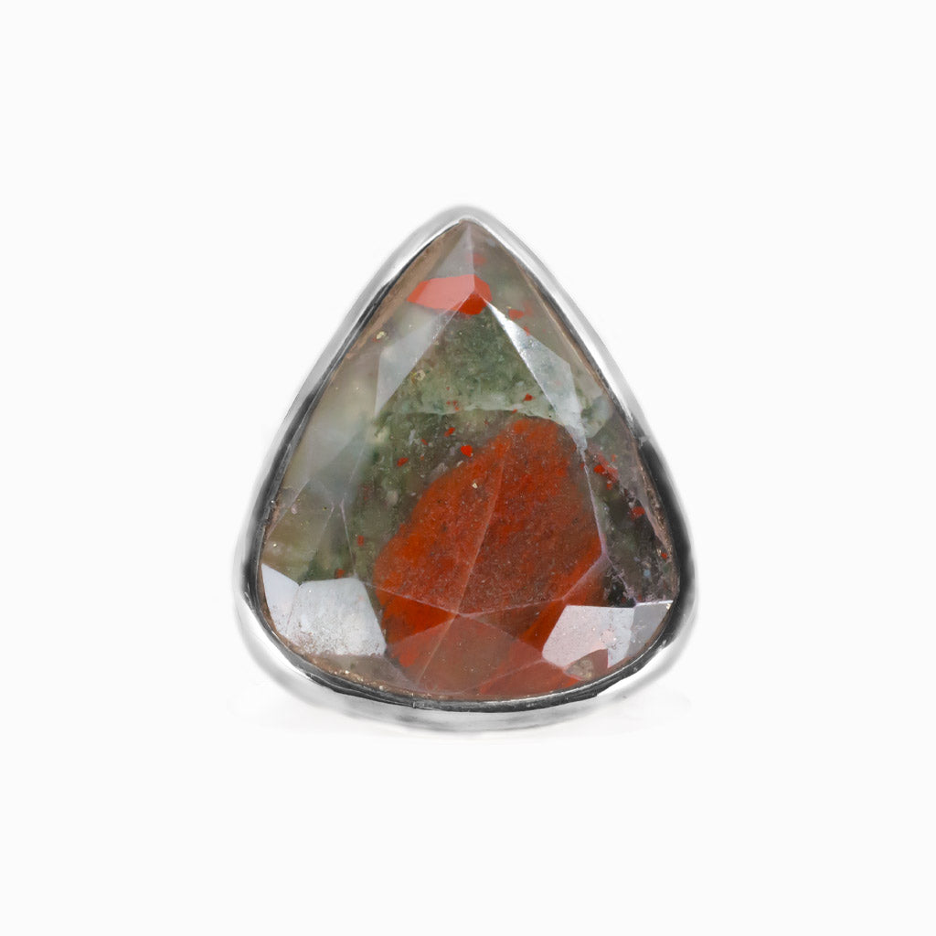 FACETED VOLCANO JASPER RING STERLING SILVER | MADE IN EARTH