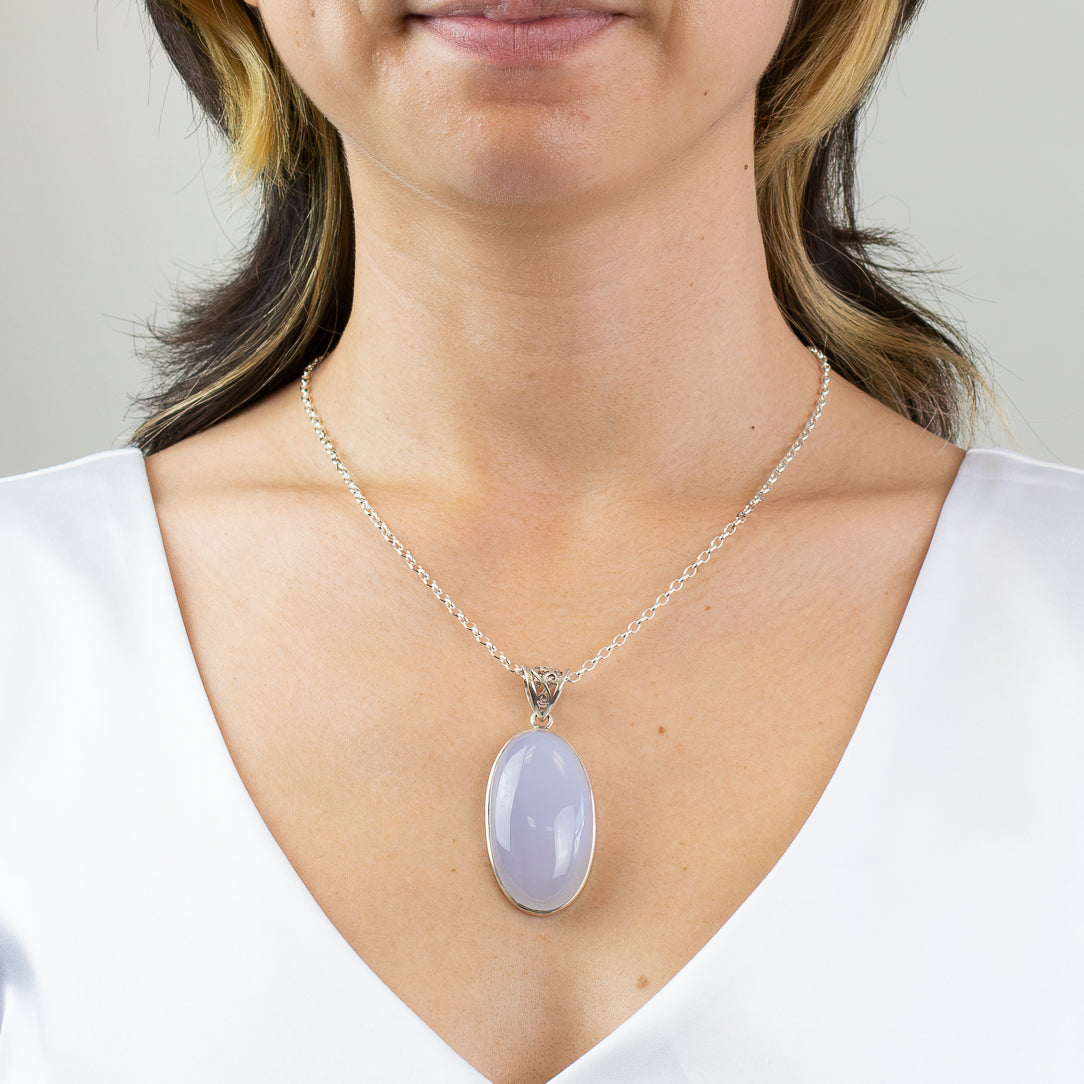 Blue Chalcedony Necklace