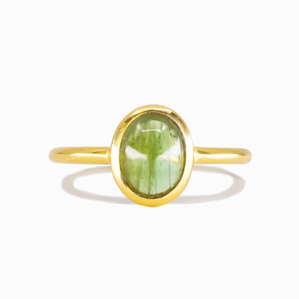 Green Tourmaline Ring