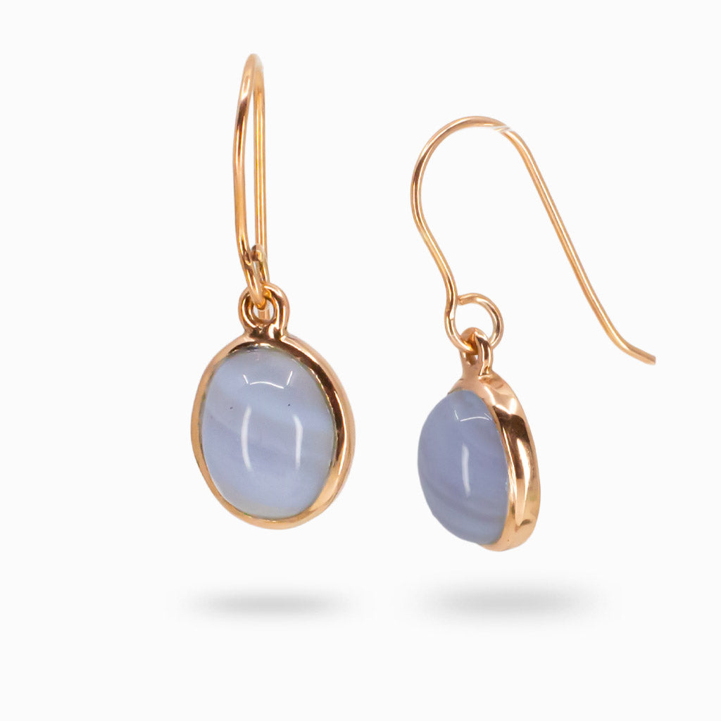 Blue Lace Agate Drop Earrings