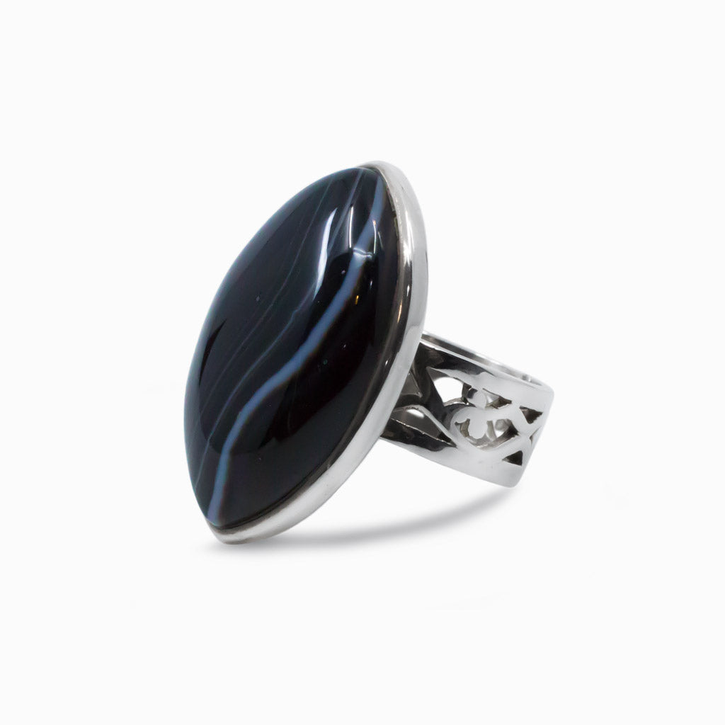 Banded Agate Ring