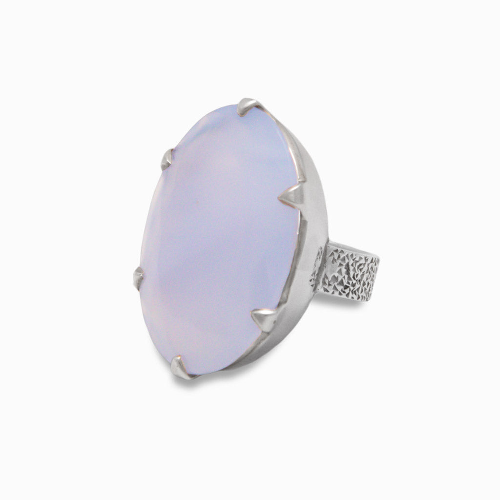 BLUE LACE CHALCEDONY RING