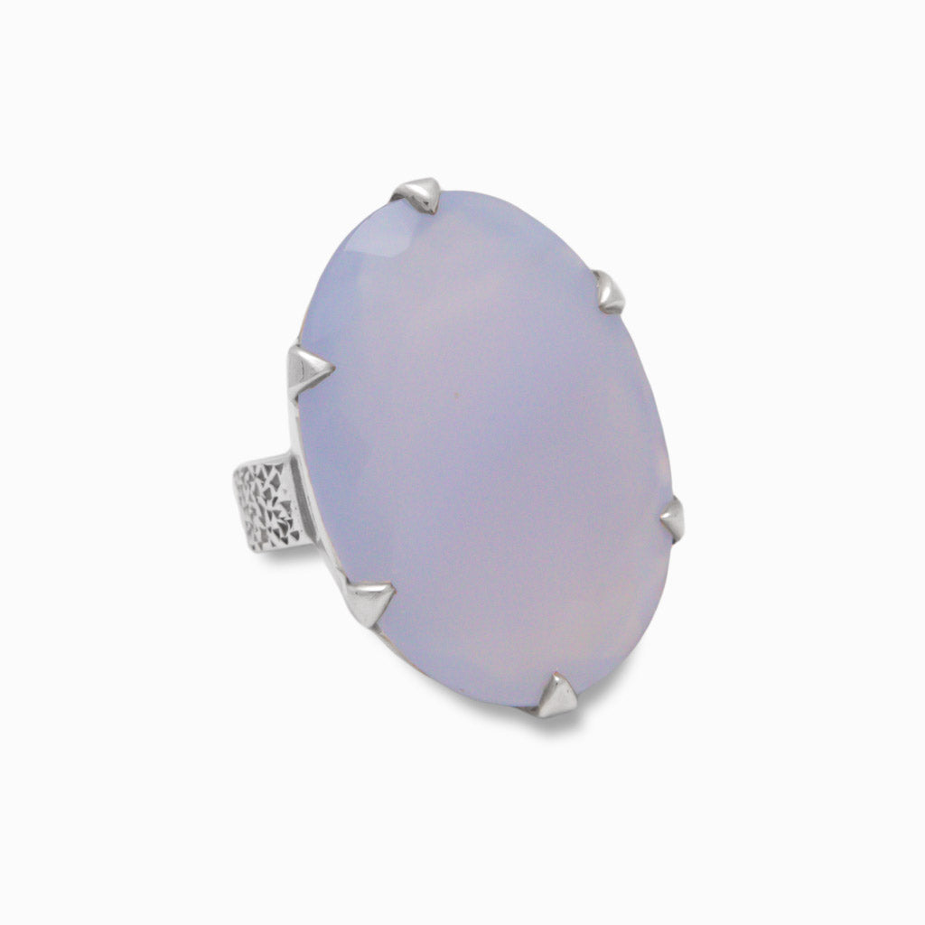 BLUE LACE CHALCEDONY RING