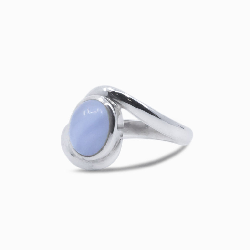 BLUE LACE AGATE RING