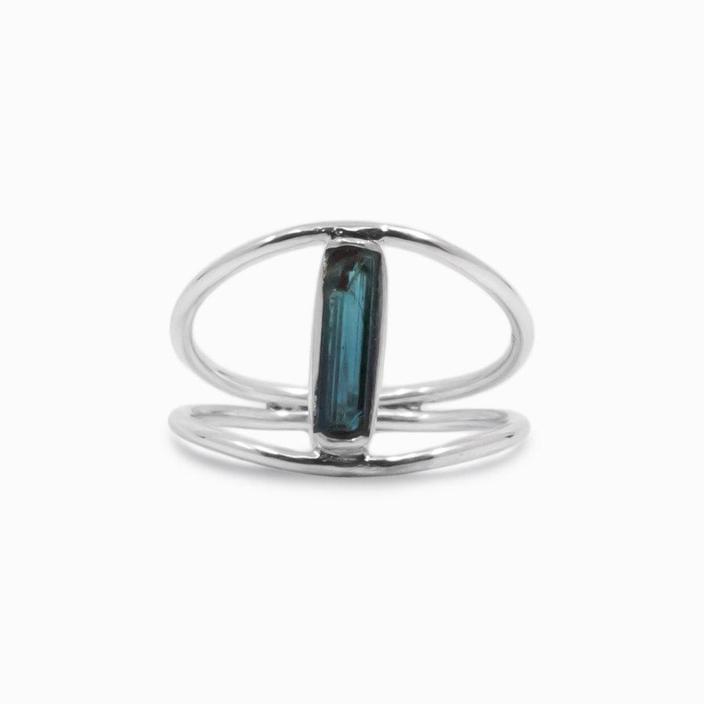 Blue Tourmaline ring