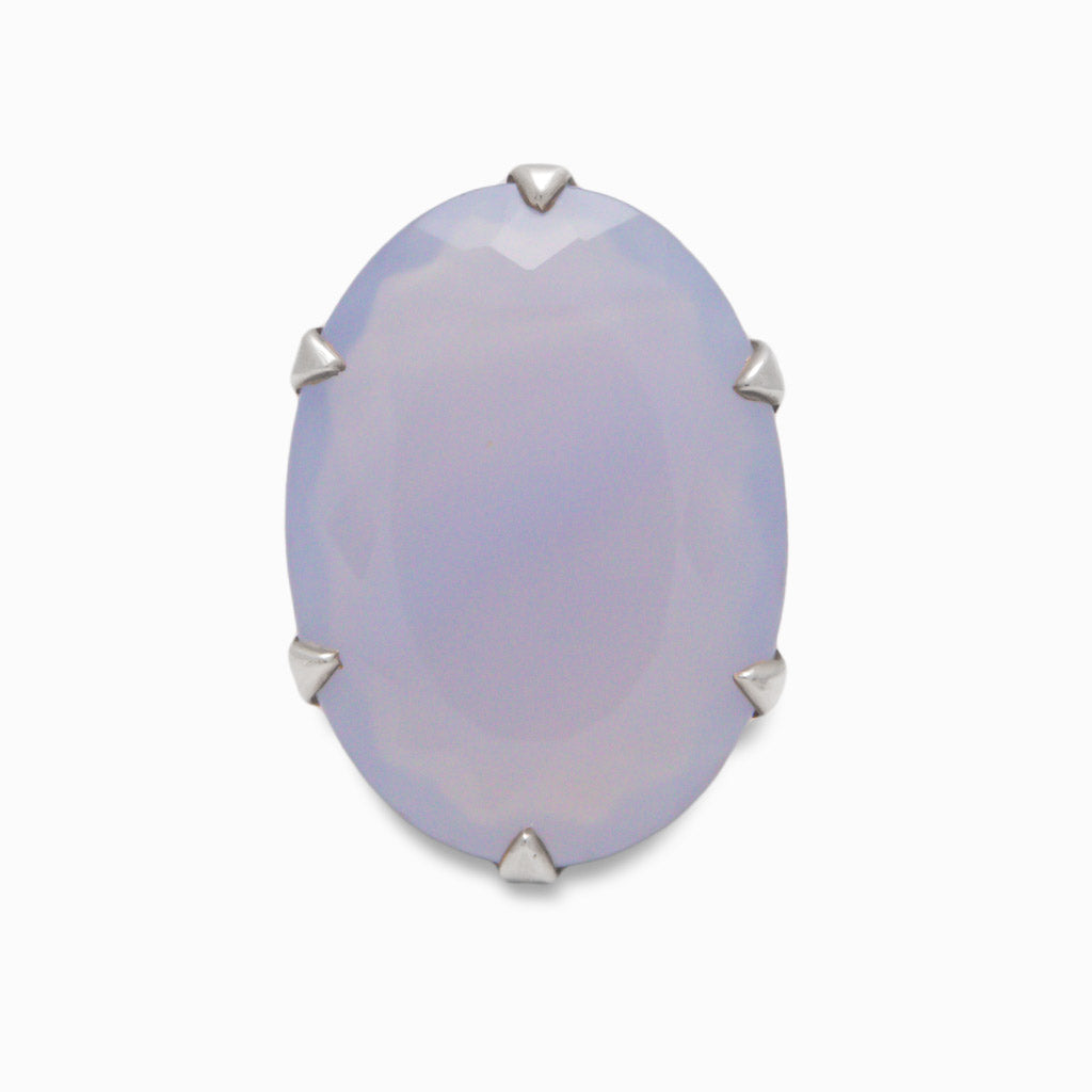 BLUE LACE CHALCEDONY RING