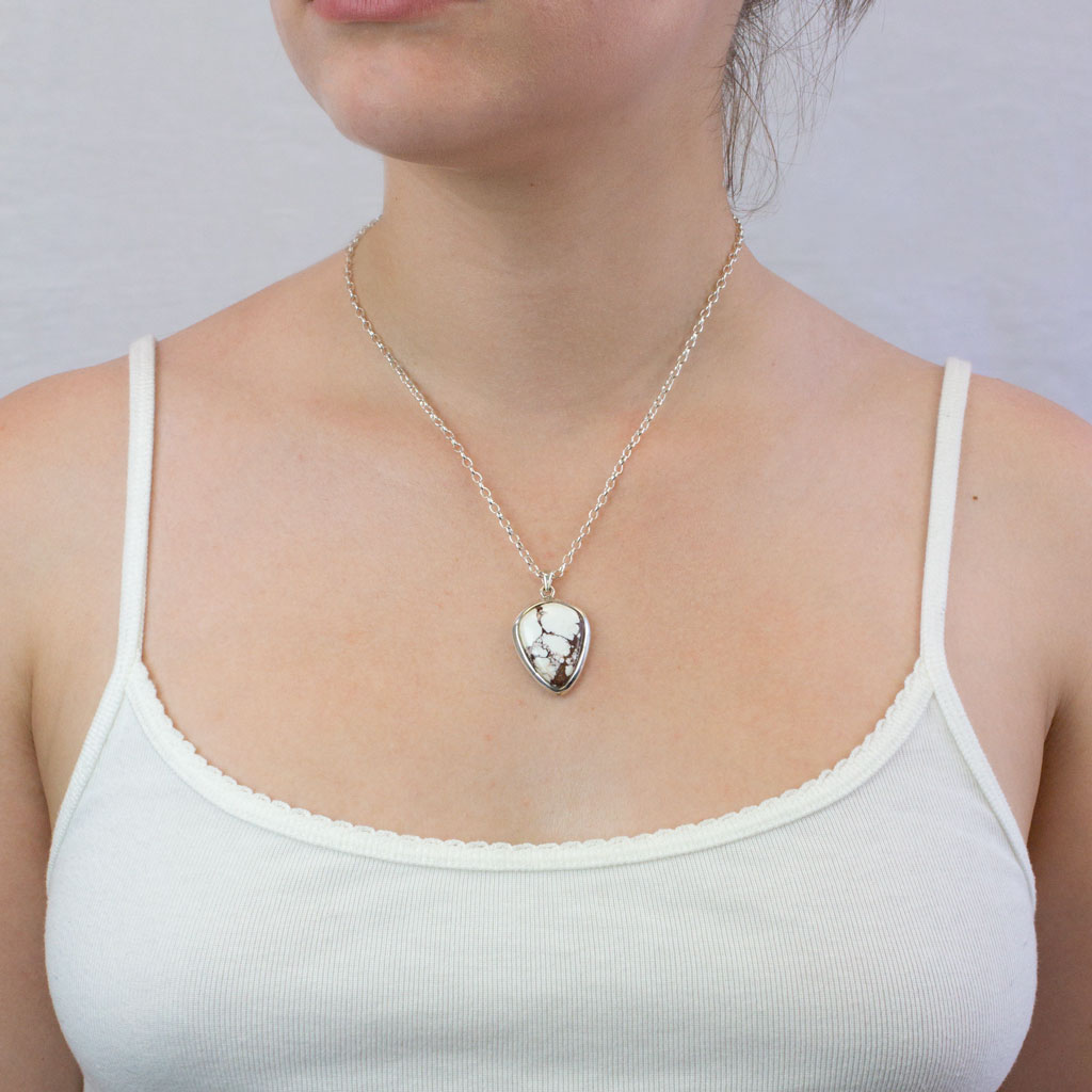 Wild Horse necklace on model