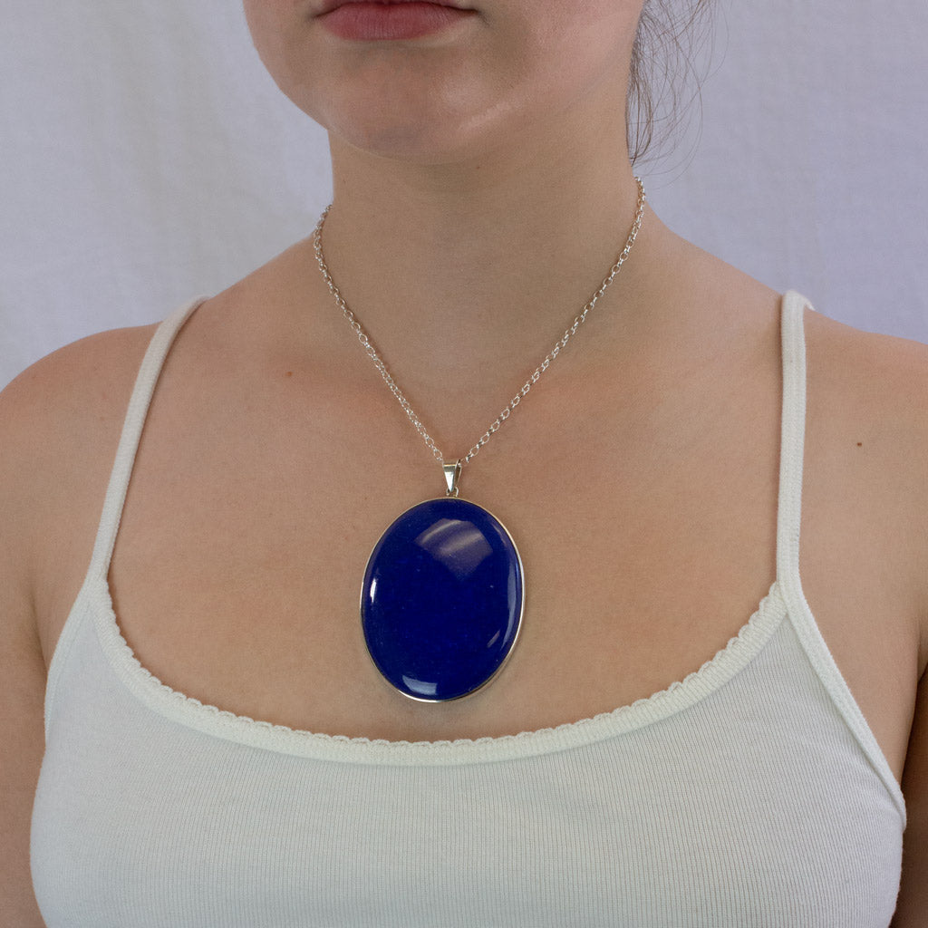 Lapis Lazuli necklace on model